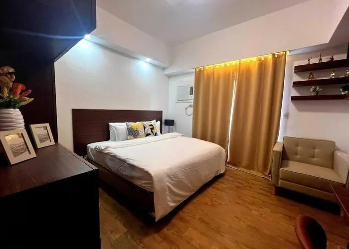 アパート 212b Amani Grand Residences Near Mactan Airport With Pool, Gym, Wifi, Netflix